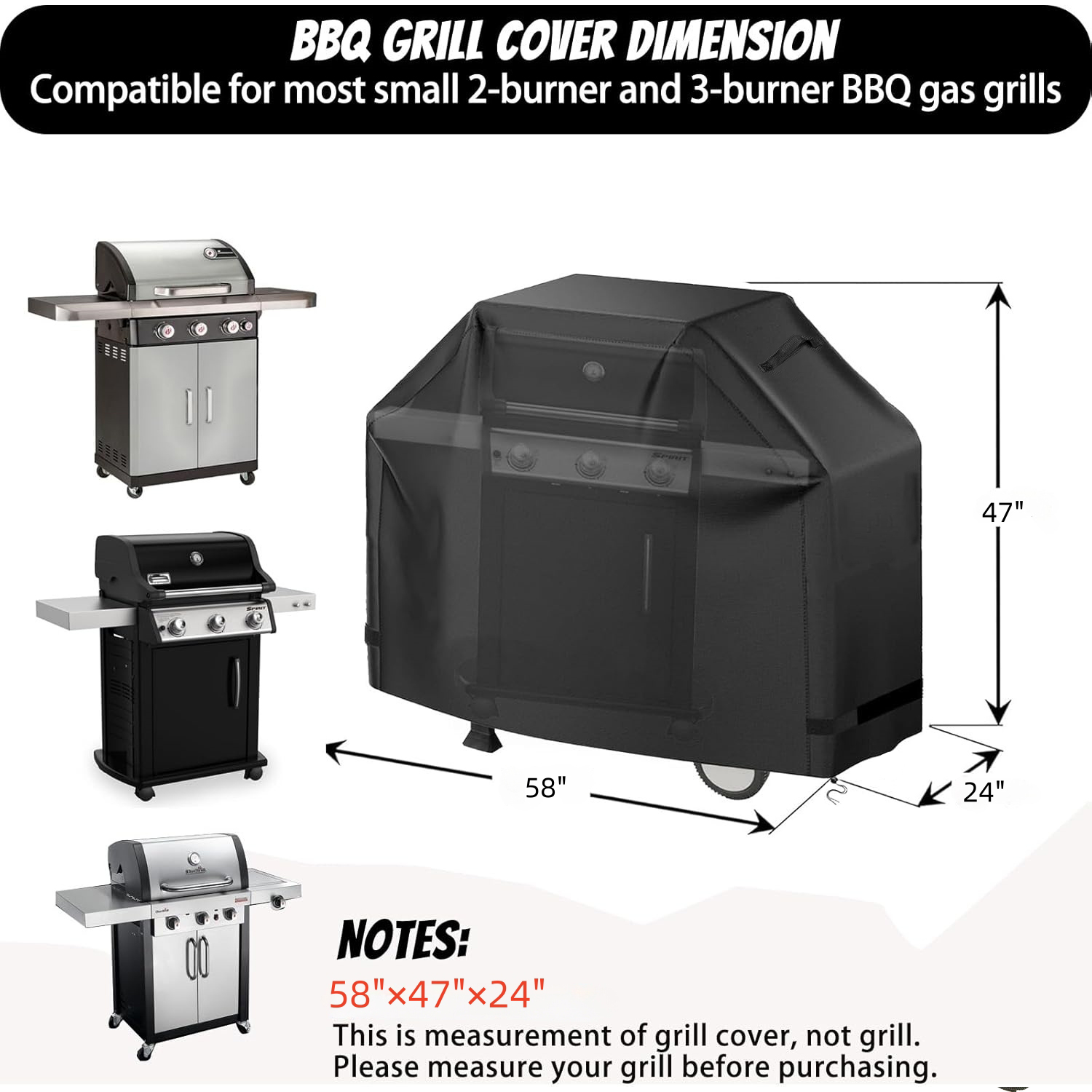 BN-LINK 58" Waterproof Grill Cover photo 5