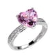 thumbnail image 1 of Anillo de boda de compromiso de moda de las mujeres del anillo de circonio del corazón, 1 of 8