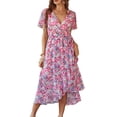thumbnail image 1 of Vestido Maxi Bohemio Floral PRETTYGARDEN para Mujer XL, 1 of 7