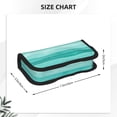thumbnail image 3 of Bingfone Teal Turquoise Print Pencil Case Large Capacity Pencil Pouch Pen Bag Office Stationery Organizer Multifunctional Pencil Bag for Women & Men, 3 of 6