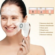 Facial Cleansing Brush, Electric Face Brush Scrubber Rechargeable Facial Exfoliator IPX-7 Waterproof Spin Cleanser Rotating Spa Machine for Exfoliating, Massaging and Deep Cleansing with 4 Brush Heads