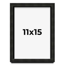 11x15 Shadow Box Black Rustic Barnwood Display Frame  | 1.125 Inch Deep | 0.875 Inch Moulding Width