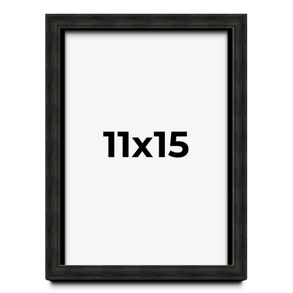 11x15 Shadow Box Black Rustic Barnwood Display Frame | 1.125 Inch Deep | 0.875 Inch Moulding Width