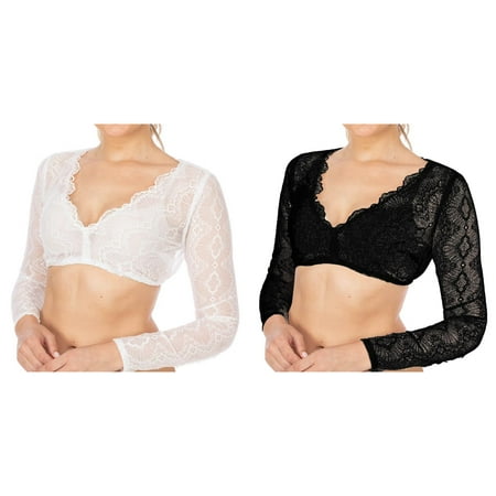 2-Pack Women 1PC Underwire Lingerie Lace Vest Women s Elegant Dirndl Blouse Black Dirndl Blouse Lace Blouse For Oktoberfest Lingerie Corset Lingerie for Women Women Lingerie Valentines Day