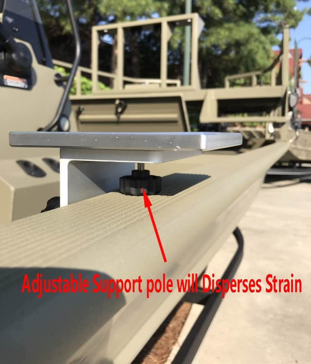 Buy Brocraft Universal Aluminum Downrigger Bracket for Tracker Boat
