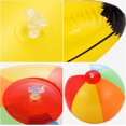 thumbnail image 4 of 6 piezas de palmera inflable gigante de coco de color pelota de playa de color arco iris, 4 of 4