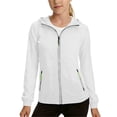 thumbnail image 6 of Kids' Solid Color Softshell Jacket, Lightweight Hooded Windbreaker with Zipper Side Pockets for Outdoor Play, Daily Outings and Casual Activities, Suitable for Kids, 3‑12 Years White 5-6 Years, 6 of 9