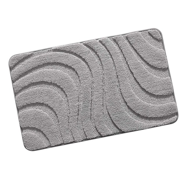 simhoa Bathroom Floor Mat Modern Soft Anti Slip Fluff Bath Carpet Simple Front Door Rug 40cmx60cm
