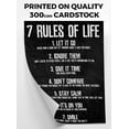 thumbnail image 3 of HFDF 7 Rules of Life Motivational Poster, Prted on Premium Cardstock Paper 8x10inch Unframed, 3 of 4