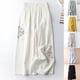 thumbnail image 3 of WILLBEST Pantalones Casuales Para Mujer, Culottes de Mujer, Pantalones de Pierna Ancha de Mezcla de Lino, Pantalones Palazzo Casuales Con Cintura Elástica y Bolsillos, Capri Para Un Uso Diario Cómodo., 3 of 8