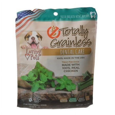 UPC: 0842982053137 | Loving Pets Totally Grainless Dental Care Dog Treats Fresh Breath Mint 1 Each/6 Oz Small