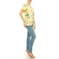 thumbnail image 4 of Women's Chic Ruffle Sleeve Blouse – Round Neck, Solid and Print Styles, 4 of 7