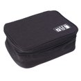thumbnail image 2 of Travel Storage Bag Kit Data Cable U Disk Power Bank Electronic Accessories Digital Gadget Devices Organizer Case Handbag (Black), 2 of 9