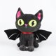 thumbnail image 3 of wsevypo Delicioso juguete de peluche de gato murciélago Muñeco de peluche suave de gato de Halloween, 3 of 7