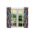 thumbnail image 3 of YUSDECOR Rideaux de Fenêtre Motif Moustache Funky Rideaux de Cuisine Chambre 26x39 Pouces, 2 Pcs, 3 of 3