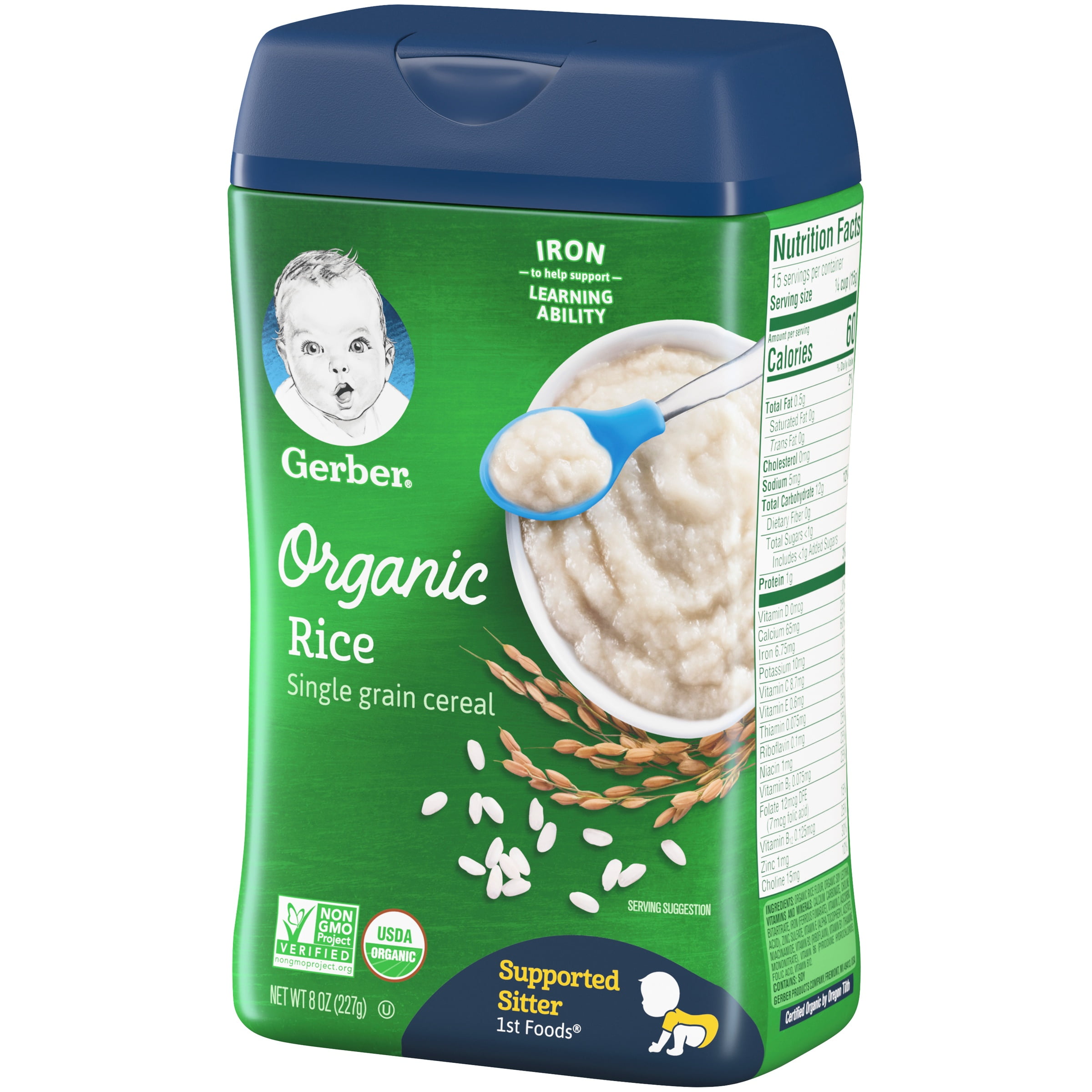 gerber organic rice cereal