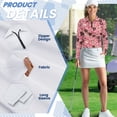 thumbnail image 5 of Uorisanigo Valentine's Day Heart Women's Golf Shirt Size L Dry-Fit Soft Women's Long Sleeve Athletic Shirts Relaxed Versatile Quarter Zip Pullover for Workout Sports, 5 of 7