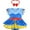 Blue princess style, variant on 3-18M Baby Girl Princess Dress Up Clothes Romper Dress + Headband Set Halloween Christmas Birthday Party