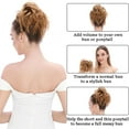 thumbnail image 5 of MY-LADY Messy Hair Bun Donut Bun Curly Wavy Synthetic Ponytail Extensions Hairpieces Hair Scrunchies Wraps Chignon for Women Girls (Grey/Brown/Silver/Black), 5 of 8