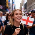 thumbnail image 4 of SJYYTT 1Pc England Hand Held Flags for Soccer Decorations 2026,The English Small Stick Flags with 11.8" Poles for National Day Sports Events Party Celebration Decor 11.81"X8.27", 4 of 5