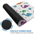 thumbnail image 6 of Long Mouse Pads for Desk,White Dinosaurs Colorful Leaves Pattern Desk Mats on Top Of Desks, Desk Mouse Pad Extra Large with 3mm Non-Slip Base and Stitched Edge for Gaming,Office,Work,Home 31.5"x11.8", 6 of 6