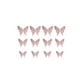 thumbnail image 5 of Cateissary 12 piezas de pegatinas de pared de insectos 3D, decoración de sala de estar, papel tapiz de bricolaje, arte, decoraciones de pared Oro rosa 2piezas, 5 of 6