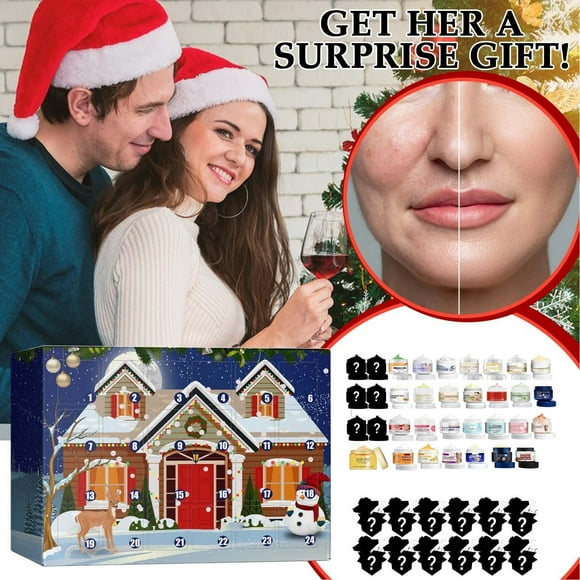 Herunwer Advent Calendar Beauty And Cosmetics Advent Calendar Suitable For Women And Girls 50g