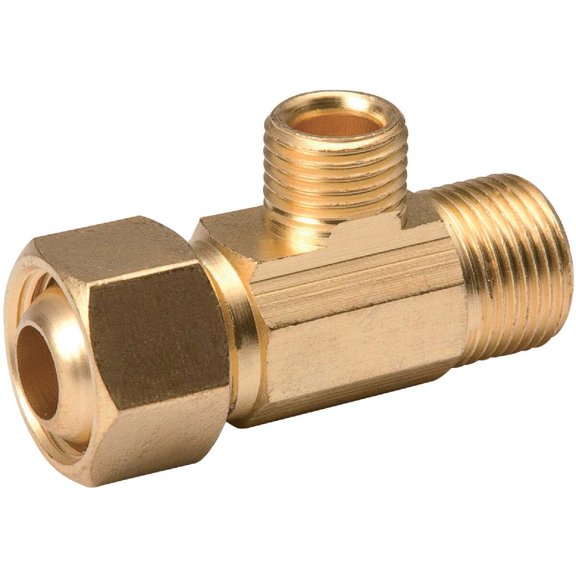 B&K Industries ProLine Copper Extender Tee - Low Lead, Durable - 3/8 In. F x 1/4 In.