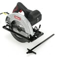 thumbnail image 1 of Hyper Tough 12 Amp Corded 7-1/4 inch Circular Saw with Steel Plate Shoe, Adjustable Bevel, Blade & Rip Fence, New Condition, 1 of 9