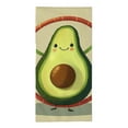 thumbnail image 6 of ZFLMY Avocado Hula Hoop Cartoon Funny Kitchen Towels 100% Polyester Soft Bath Towel Absorbent Hand Towels Microfiber Towel for Kitchens Bathrooms Showers 29.5x13.8 inches 29.5x13.8in, 6 of 6
