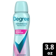 Degree Antiperspirant Deodorant Dry Spray 72-Hour Sweat And Odor Protection Sheer Powder Deodorant Spray For Women With Body Heat Activated Technology, 3.8 oz