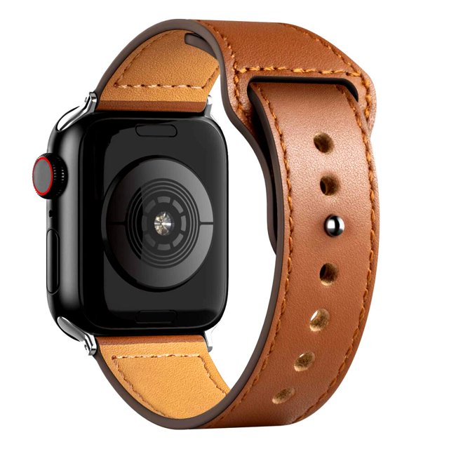 Correa de cuero para Apple watch Ultra, pulsera de muñeca de 49mm, 44mm, 40mm, 38mm, 42mm, 45/44mm, iWatch series 8, 7, 3, 4, 5, 6, se, 41mm/45mm