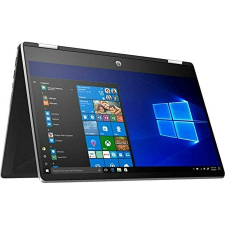 HP - Pavilion x360 2-in-1 2019 Premium 14'' HD Touch-Screen Laptop Notebook Computer, 2-Core Intel i3-8145U 2.1 GHz, 8GB RAM, 128GB SSD, No DVD, Wi-Fi, Bluetooth, Webcam, HDMI, Windows 10 Home S