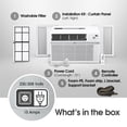 thumbnail image 5 of LG 24,000 BTU 1560 Sq ft Window Smart Air Conditioner with Remote, LW2521ERSM, 5 of 22