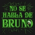thumbnail image 2 of Girl's Encanto No Se Habla De Bruno Green Text  Graphic Tee Black Small, 2 of 4