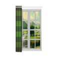 thumbnail image 3 of MKHERT Green Buffalo Check Lumberjack Plaid Pattern Window Curtain Living Room,Bedroom Window Drapes 52x84 inch, 3 of 3