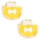 thumbnail image 1 of 2 piezas de ropa linda para mascotas pequeñas, ropa para hámster, disfraz de hámster con lazo, amarillo, L, 1 of 5