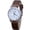D -BI48, variant on Resicozy Quartz Watches for Women Classic Round Simple Clear Arabic Numeral Easy to Dial Quartz Watches with Leather Strap F