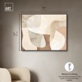 thumbnail image 5 of Perfect Tan Shapes Modern Earth Tone Abstracts Canvas Wall Art by Art Remedy, Black Floater Frame, 45"x36", 5 of 7