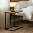 thumbnail image 5 of C Shaped End Table, Metal Square Side Table for Sofa, for Coffee, Laptop, Heavy-Duty Small Side Table for Couch, Sofa Table for Living Room, Bedroom, Bedside, 5 of 8