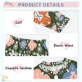thumbnail image 3 of FORMRS Kids Pajama Set Cotton Long Sleeve Top and Pants 2-Piece Lounge Sleepwear, Sizes 18M-8Y, Blue Geometric Flowers, 3 of 6