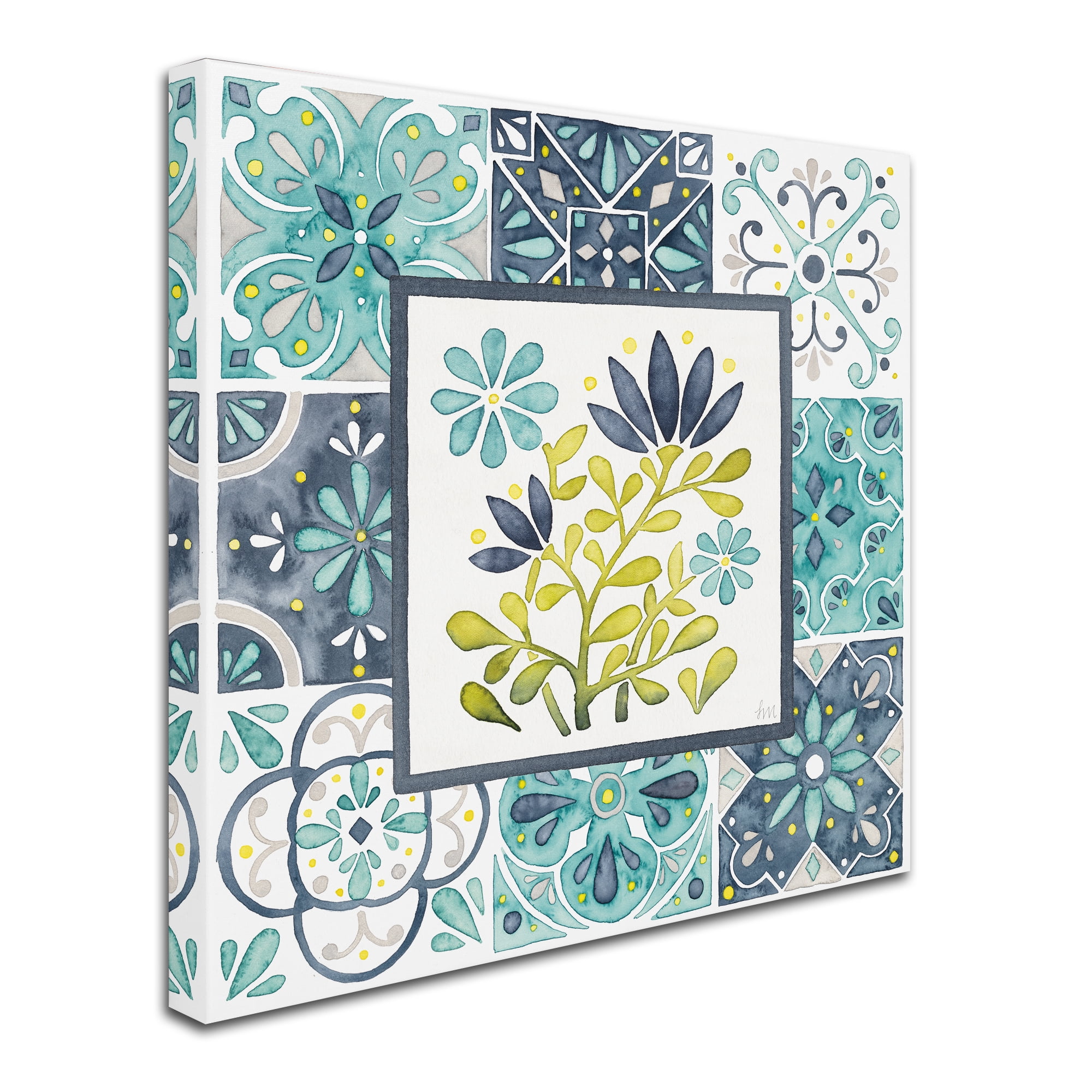 Trademark Fine Art 'Garden Getaway Patchwork III' Canvas Art by Laura Marshall
