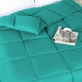 Superior Solid Comforter Down Alternative Bedding, Full, Turquoise