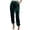 Green, variant on Women's Solid Color Elastic Waist Straight Casual Pants, Ankle-Length Velvet Harem Joggers for Winter, Regular Fit Velour Pants