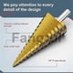 thumbnail image 3 of For Step Drill Bit Set 3pcs Titanium Step Drill Bits Metric, 3 of 4