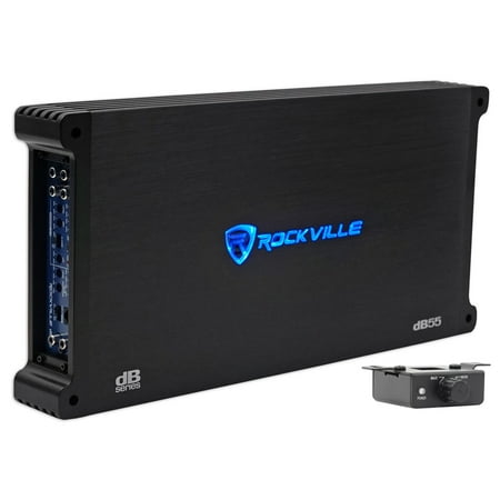 Rockville dB55 4000 Watt/2000w RMS 5 Channel Amplifier Car Stereo Amp, (Best 5 Channel Amp For The Money)
