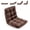Chocolate, variant on Floor chair, video game chair with backrest, 14 adjustable positions, alloy steel frame, adult beanbag chair (silver gray)