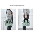 thumbnail image 6 of Lunch Bag Portable Crossbody Meal Bag Cooler Bag Insulated Lunch Bag Food Bag Handheld & Crossbody Design Green Tropical Leaf, 6 of 6