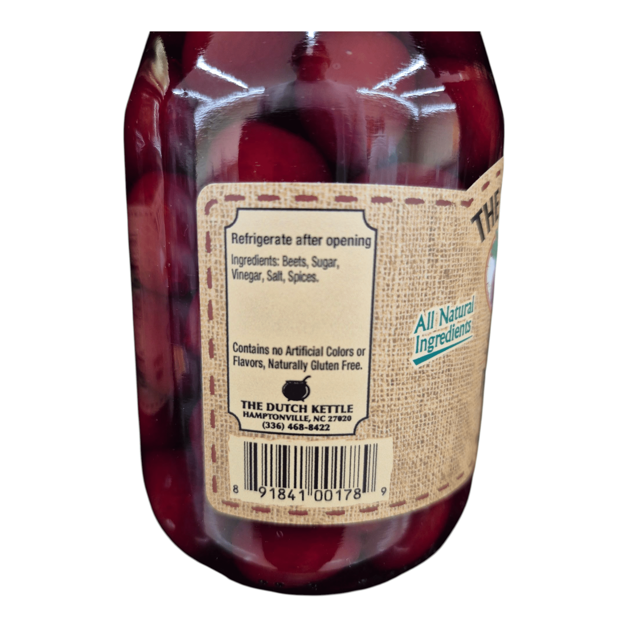 The Dutch Kettle Amish Homemade Pickled Beets – From the Finest Ingredients – Non-GMO – Preservative Free – Traditional Recipe for Authentic Flavor – 2 Pack (16 oz Glass Jars)