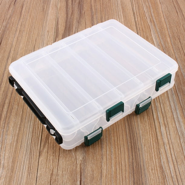 Double-Sided Waterproof Fishing Tackle Box, Fish Hook Fishing Lure Bait Storage  Case, Mini Portable Fishing Gear Accessories Box